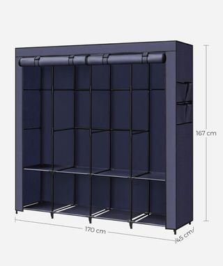 SONGMICS RYG094I02 Armario, 4 Barras de Ropa