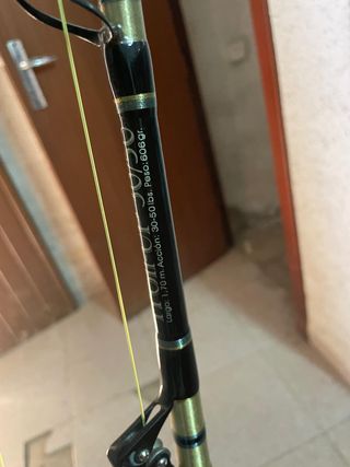 Cañas de pesca curricán con carrete 50lb