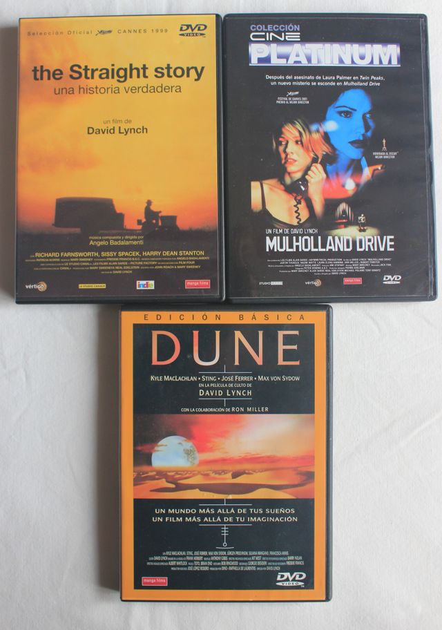 Pack 3 DVD's David Lynch