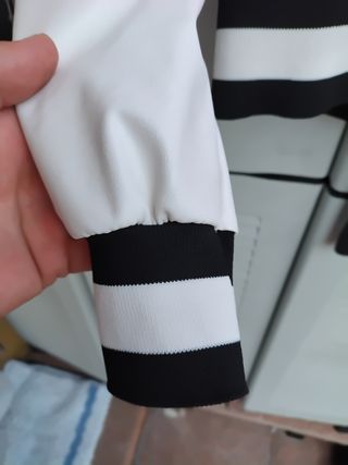 Giacchino bomber rosa e bianco trapuntato