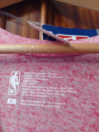 Camiseta Mujer Chicago Bulls NBA Rosa Talla M