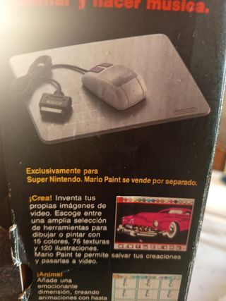 Caja de Super Nintendo Mario World y Star Wars