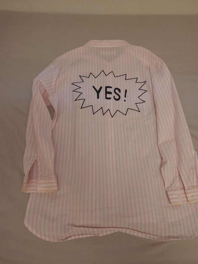 Camisa Rayas Rosas Niña Talla 10