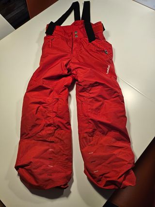 Pantaloni da sci rossi Wedze per ragazzi