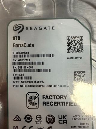 Seagate BarraCuda, 8 TB, disco duro #C1PNEE
