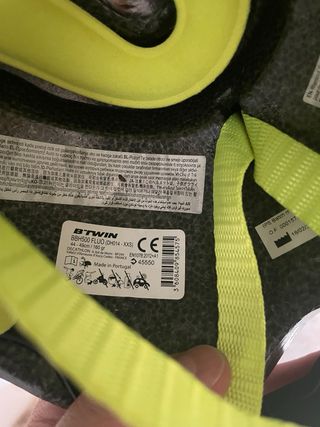 Casco Bicicleta Infantil Amarillo