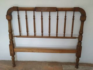 Cabezal de cama madera maciza 150 cm