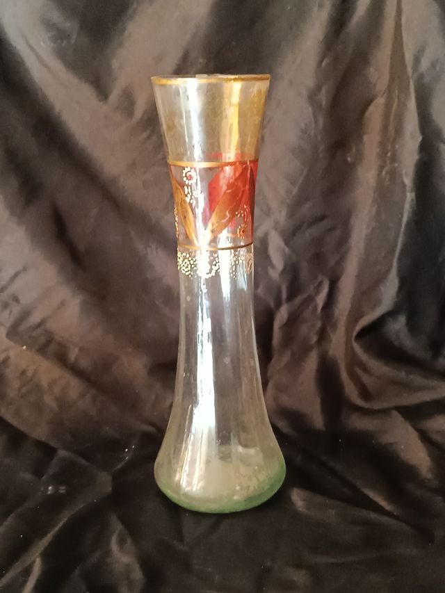 Florero Modernista Cristal Dorado