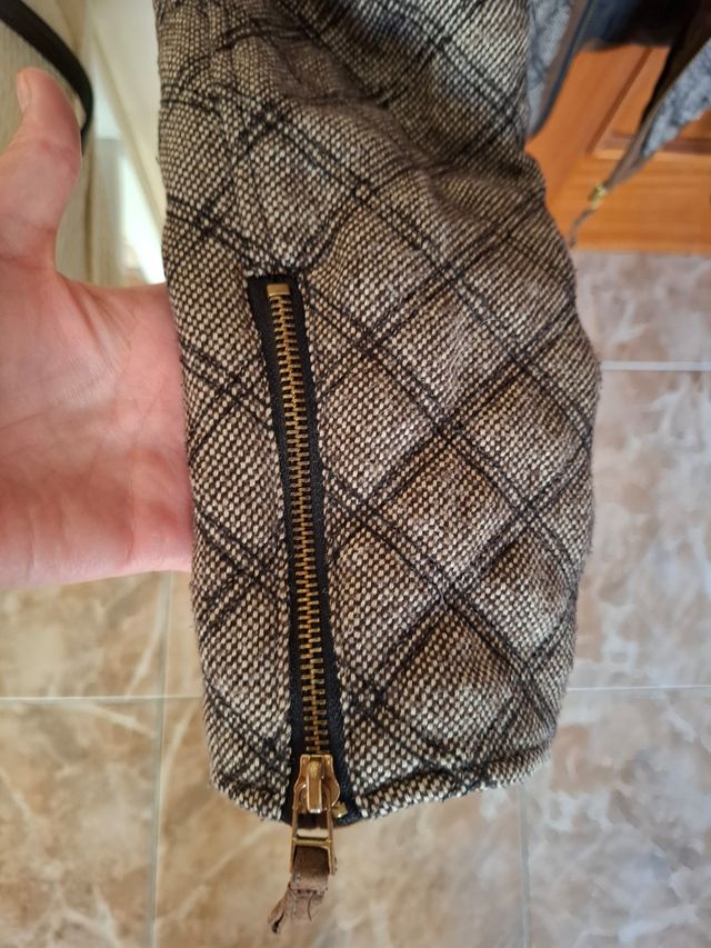 Chaqueta Zara entretiempo cuadros