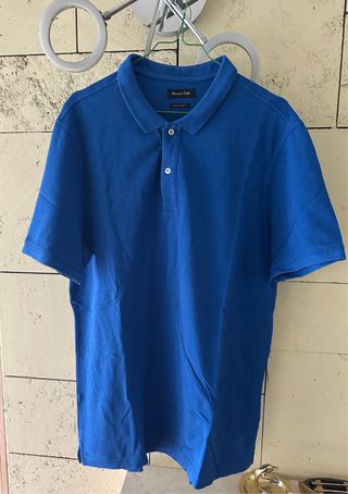 Polo Massimo Dutti Azul