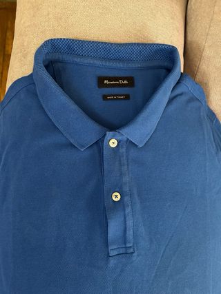 Polo Massimo Dutti Azul