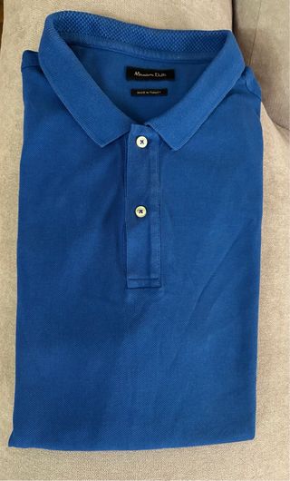 Polo Massimo Dutti Azul