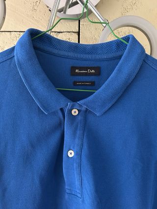 Polo Massimo Dutti Azul