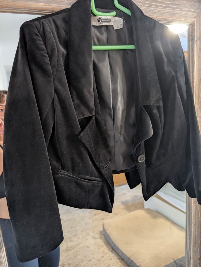 Chaqueta Stradivarius Negra Talla L