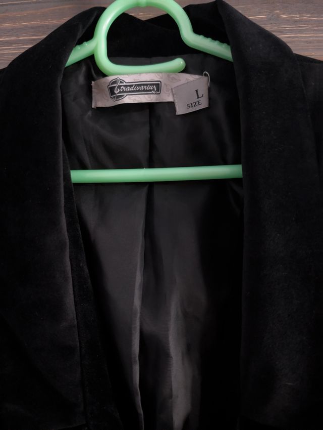 Chaqueta Stradivarius Negra Talla L