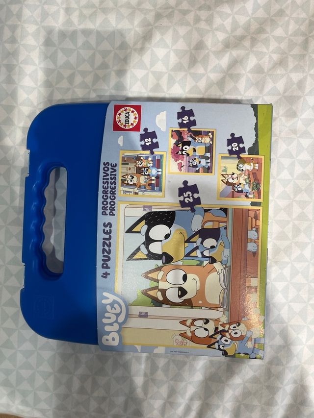 Puzzle Bluey 4 Puzzles Progresivos Educa