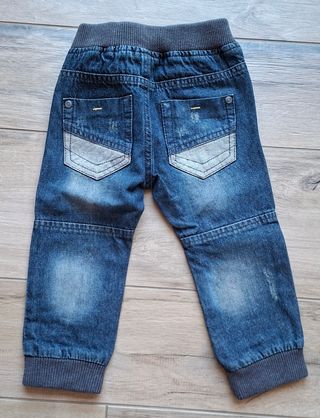 Jeans bambino denim con elastico