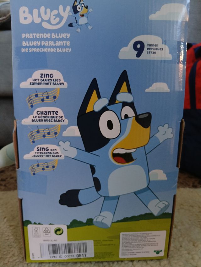 Lindo Peluche Bluey Parlanchín