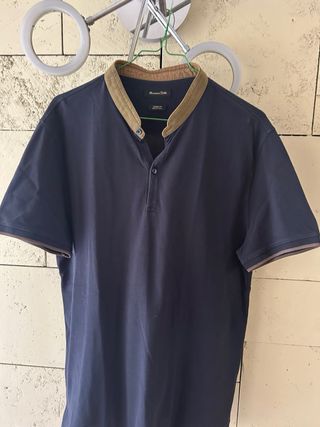 Polo Massimo Dutti Azul Marino