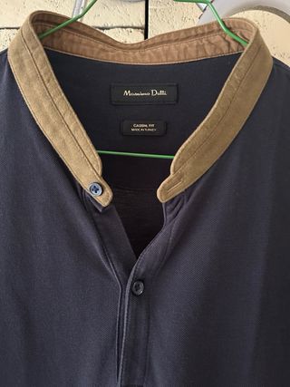Polo Massimo Dutti Azul Marino
