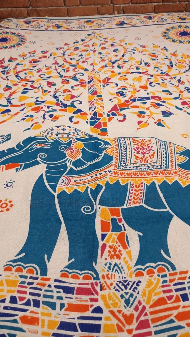 TAPPEZZERIA TURCHESE TRAPUNTATA FINE 2 PEZZI