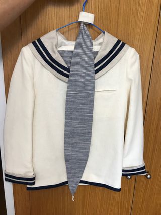 Traje marinero niño Amalio Rubio, Lino, T10