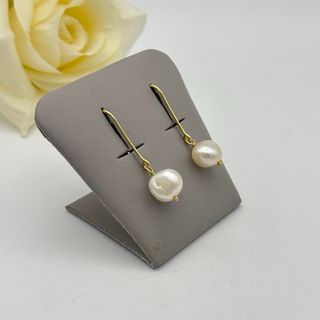 Pendientes de oro 18kt con perlas