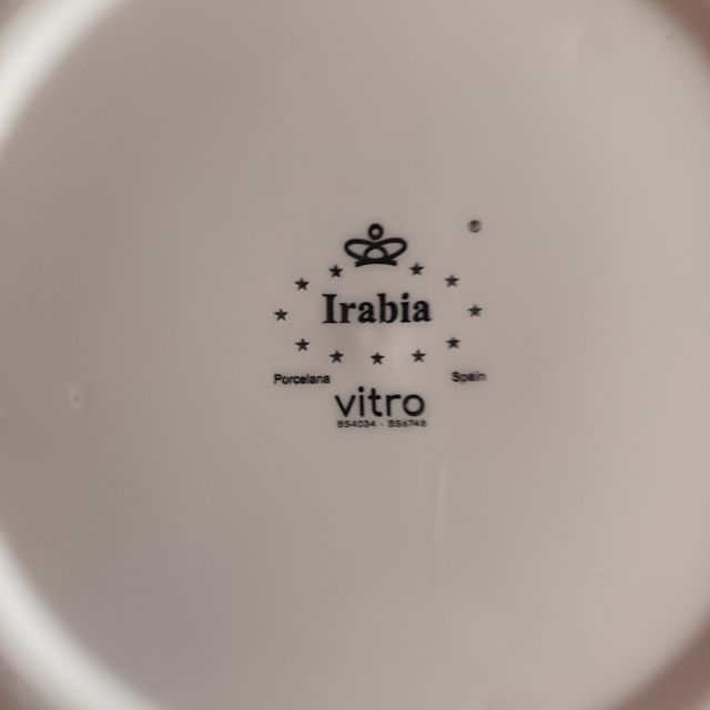 Lote 12 Platos Porcelana Irabia Blancos
