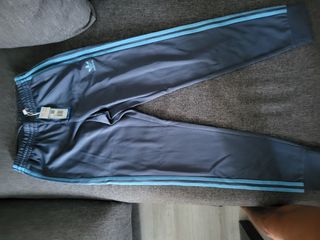 Pantalón Chándal Adidas Azul Gris