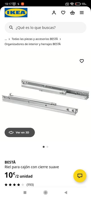 IKEA PAX Armario Correderas Cajones Metal
