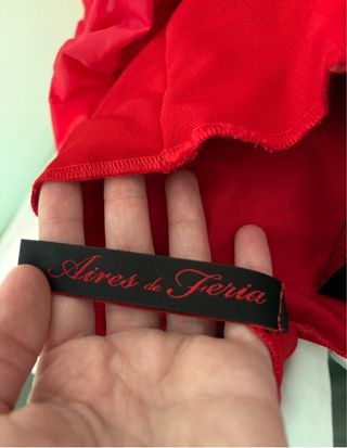 Traje de flamenca rojo