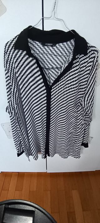 Camicia LC Waikiki Rombi Nero/Bianco M