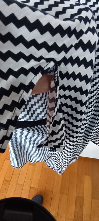 Camicia LC Waikiki Rombi Nero/Bianco M