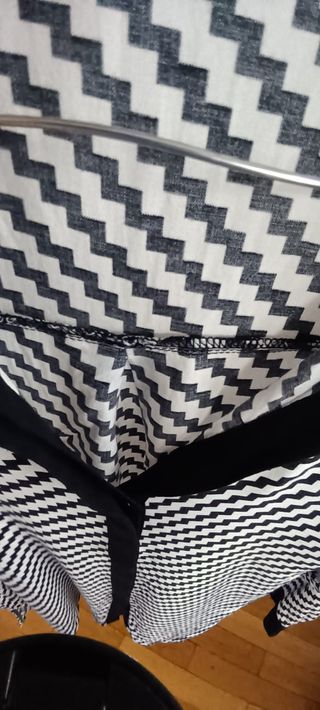 Camicia LC Waikiki Rombi Nero/Bianco M