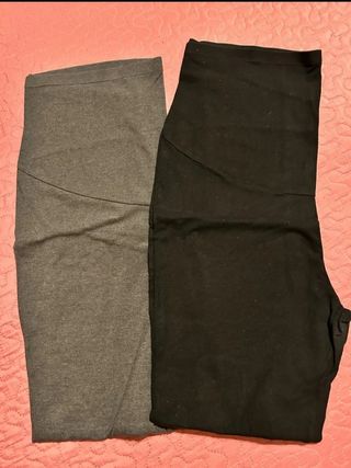 Mallas premamá (negras y grises)