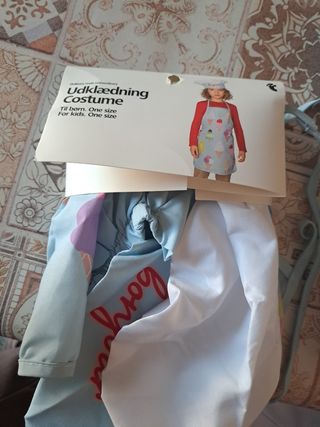 Disfraz infantil delantal y gorro