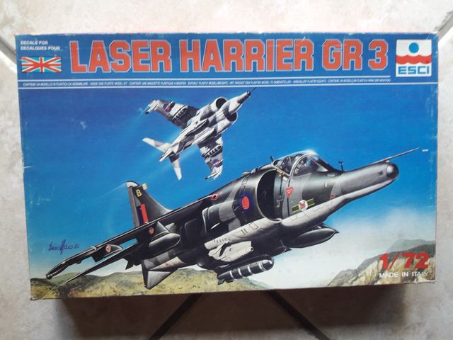 Modellino LASER Harrier GR 3 ESCI 1/72