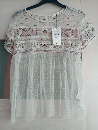 Blusa Sfera bordada Talla M