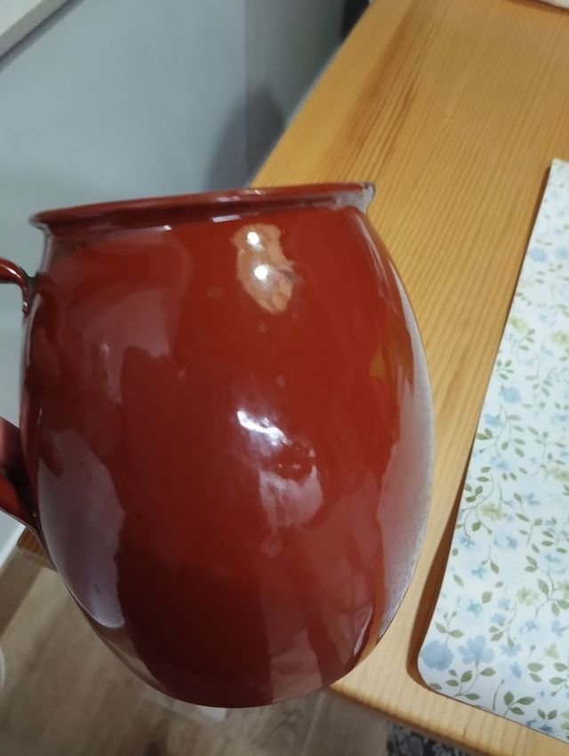 CAFETERA PUCHERO PORCELÁNICO ANTIGUO