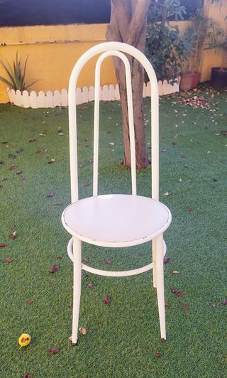 4 Sillas Metal Blanco
