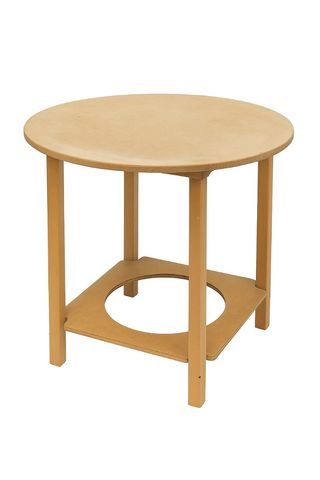 Mesa redonda de madera