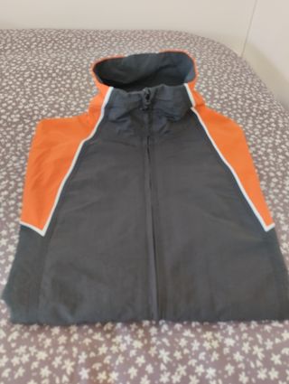 Sudadera Adidas Unisex Negra y Naranja