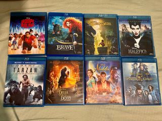 Películas Disney Blu-ray.
6€ por película