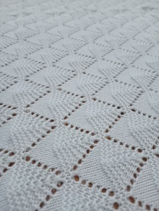 Manta tejida azul 122x130 cm