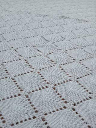 Manta tejida azul 122x130 cm