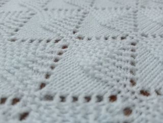 Manta tejida azul 122x130 cm