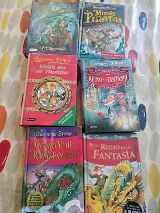 6 libros Geronimon Stilton.