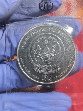 Monedas 1 Onza Plata Nautica Ounce Ruanda 