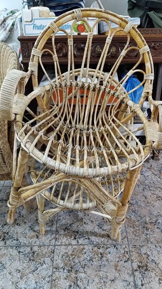 Silla de Jardín Ratán Natural (x2 unidades)