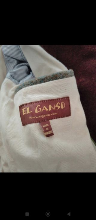 Abrigo lana burdeos talla 44